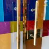 Cabinet Brass and glass Northern Italy