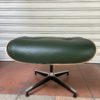 Charles EAMES - Lounge chair and ottoman in green leather and rosewood - 2011
