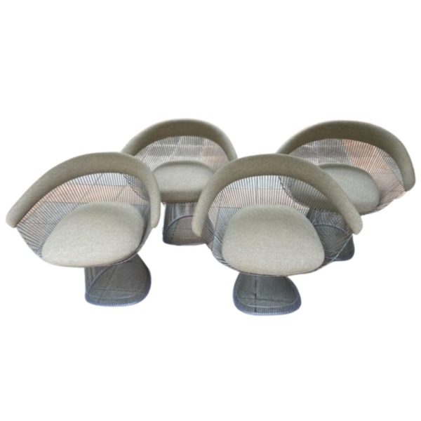4 chairs - Warren Platner Knoll Edition