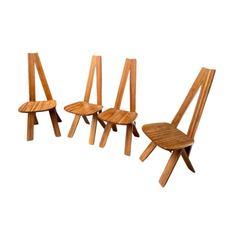 4 S45 Dining Chairs called “Chlacc” – Pierre Chapo