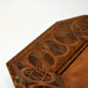 Large vintage carved wood tray or plate from Scandinavia 1920