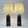 Vintage Stoneware table lamp pair by Tilgman Keramik Sweden 1960s