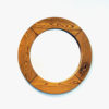 Round Wall pine mirror 60 cmD by Glasmäster Markaryd 1950s Sweden