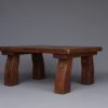 Solid Wood Brutalist Coffee Table