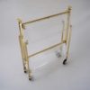 Textable by Platex drinks trolley, foldable, acrylic & gilt metal, 1980`s ca, French