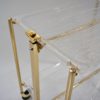 Textable by Platex drinks trolley, foldable, acrylic & gilt metal, 1980`s ca, French