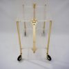 Textable by Platex drinks trolley, foldable, acrylic & gilt metal, 1980`s ca, French