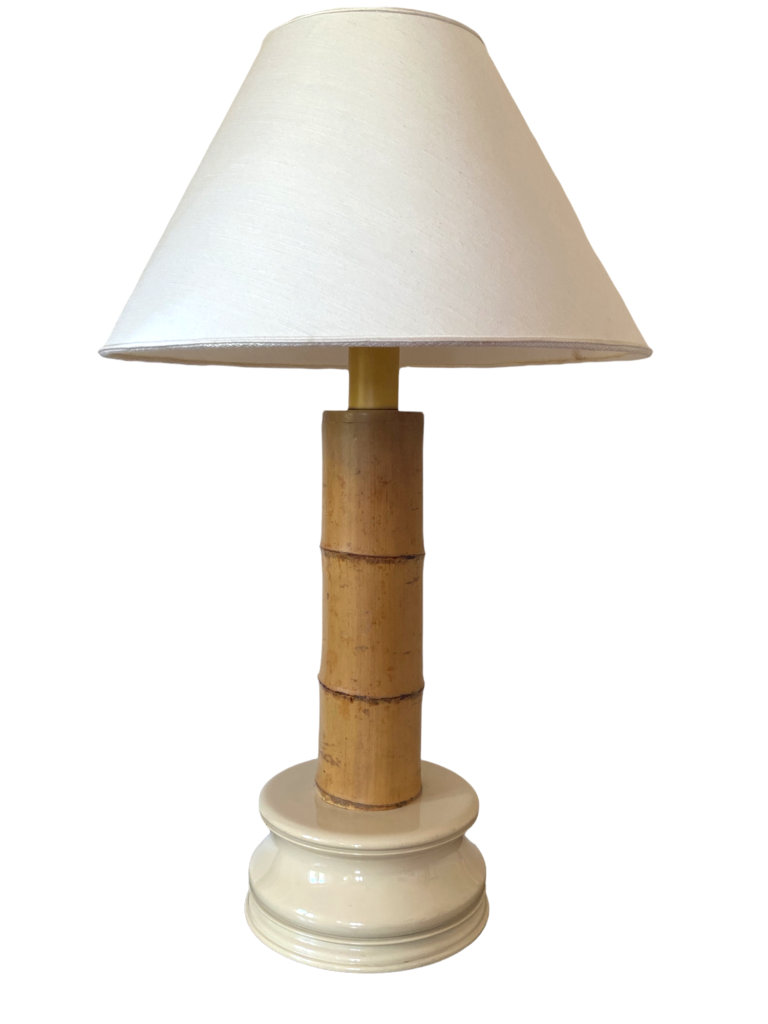 Hollywood regency great bamboo table lamp, RCM 1867 Italy, 1970s