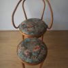 Vintage wooden armchair and stool by Thonet for Zpm Radomsko, 1950