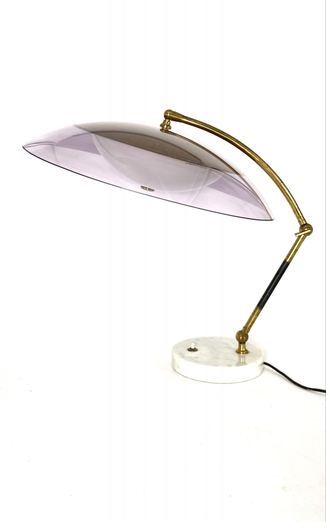 Stilux, mod. Orleans dome table lamp, Stilux Milano Italy, 1955