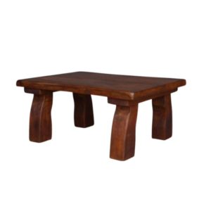 Solid Wood Brutalist Coffee Table
