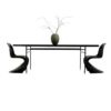 Black table attr. to French modernist designer Paul Geoffroy