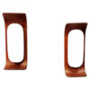 Lovely Goffredo Reggiani pair of teak wall lamps by Reggiani Illuminazione Italy 1960s Lovely Goffredo Reggiani pair of teak wall lamps by Reggiani Illuminazione Italy 1960s