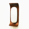 Lovely Goffredo Reggiani pair of teak wall lamps by Reggiani Illuminazione Italy 1960s Lovely Goffredo Reggiani pair of teak wall lamps by Reggiani Illuminazione Italy 1960s
