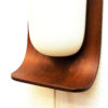 Lovely Goffredo Reggiani pair of teak wall lamps by Reggiani Illuminazione Italy 1960s Lovely Goffredo Reggiani pair of teak wall lamps by Reggiani Illuminazione Italy 1960s