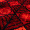 Scandinavian 20th century modern rya rug. Svängsta Slottsmatta, Sweden. 190 x 140 cm (75 x 55 in)