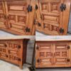 4 door sideboard in oak style spanish rustic modernist brutalist 1950