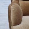 1960s, Danish high back armchair, original upholstery, green velour