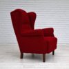 50s, Danish design, completely refurbished chair, furniture wool