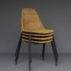 Mid-Century Wicker Dining Chairs by Gian Franco Legler, 1950s, Set of 4