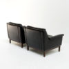 Beautiful set of leather lounche chairs attr. to Karl Erik Ekselius, 1960s.