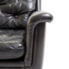 Beautiful set of leather lounche chairs attr. to Karl Erik Ekselius, 1960s.