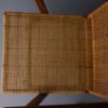 Vintage Dutch Teak and Rattan Armchair