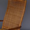 Vintage Dutch Teak and Rattan Armchair