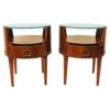 Mahogany bedside or sidetables by Axel Larsson for Bodafors, Sweden 1940s