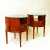 Mahogany bedside or sidetables by Axel Larsson for Bodafors, Sweden 1940s