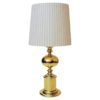 Large and lovely midcentury brass table lamp by Enco, Sweden 1960s