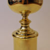 Large and lovely midcentury brass table lamp by Enco, Sweden 1960s