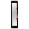 Pine Wallmirror with candle holder by Gunnar Kanevad, Sweden 1970s