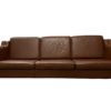 Vintage Danish Three Seater Leather Sofa by Stouby