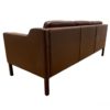 Vintage Danish Three Seater Leather Sofa by Stouby