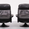De Sede DS-50 black leather lounge chair 1970s Switzerland