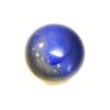Vintage Scandinavian blue glaced ceramic lid box 1950s