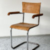 Bauhaus Cantilever Plywood and Walnut Armchair by Robert Slezák, 1930s Bauhaus Cantilever Plywood and Walnut Armchair by Robert Slezák, 1930s
