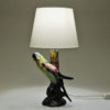 Italian design Budgerigar bird ceramic table lamp 1950s Italian design Budgerigar bird ceramic table lamp 1950s