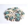 Perignem ceramic flower bas-reliëf by Elisabeth Vandeweghe