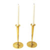 Lovely vintage brass candleholder pair by Arthur Pe, Kolbäck - Sweden 1960s