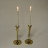 Lovely vintage brass candleholder pair by Arthur Pe, Kolbäck - Sweden 1960s