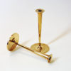 Lovely vintage brass candleholder pair by Arthur Pe, Kolbäck - Sweden 1960s