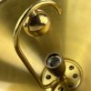 60s 70s ceiling lamp hanging lamp Hugo Frandsen Denmark brass design