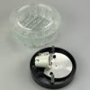 60s 70s ceiling lamp Plafoniere Flush Mount Glass Space Age Design 60s 70s