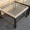 2x 60s 70s Jean Charles Coffee Table Chrome & Brass Side Table Space Age Design 2x 60s 70s Jean Charles Coffee Table Chrome & Brass Side Table Space Age Design