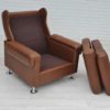 1970s, midcentury Danish leather loungechair 1970s, midcentury Danish leather loungechair