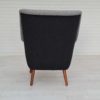 1970s, Danish design armchair, restored, furniture wool, teak wood