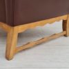 70s, vintage Danish armchair, leather, oak wood 70s, vintage Danish armchair, leather, oak wood