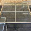60s 70s Jean Charles Maison Huge Coffee Table Chrome & Brass 2 Nesting Tables